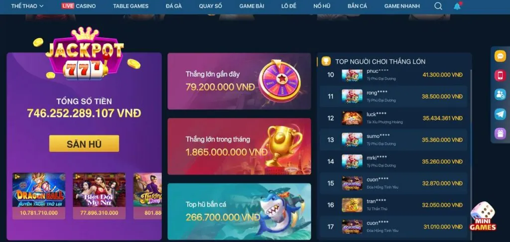 Thưởng nạp lại rg8369